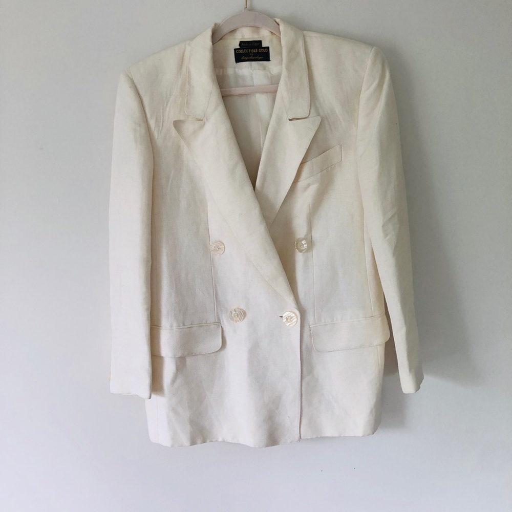 Vintage Linen Blazer